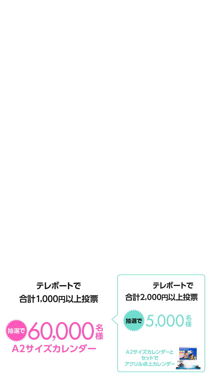 TELE BOAT会員限定 期間中1,000円以上の舟券を購入すると抽選で60,000名様にプレゼント！